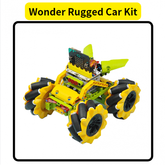 【ELF135】micro:bit Wonder Rugged Car 悟空裝甲車積木套件組(不含micro bit V2)