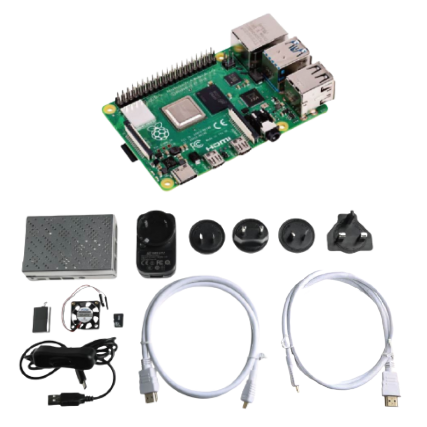 【OKD003】Raspberry Pi 4 8G 原廠盒八件全配組 Model B Starter Kit 8GB 樹莓派4