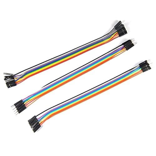1P彩色杜邦線彩排線 30cm 母對母/公對公/公對母 jumper wires