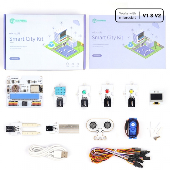 【ELF090】Smart City Kit 智慧城市套件 （不含 micro:bit 主板）