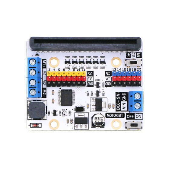 【ELF017】專為DIY者設計 micro:bit 專用電機驅動板 ELECFREAKS Motor:bit (立式，不含micro:bit)