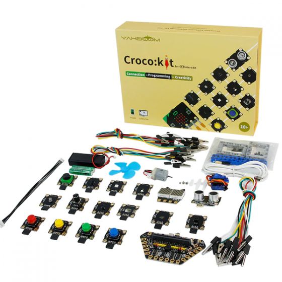 【YAB002】Croco:kit 傳感器套件 micro bit 鱷魚夾 感測器擴充套件 (不含micro:bit 主板)