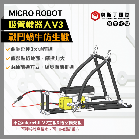 【OST023】MICRO ROBOT吸管機器人V3-戰鬥蝸牛
