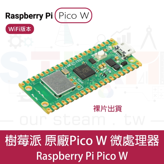 【RPI081】樹莓派 Raspberry Pi Pico W 裸板
