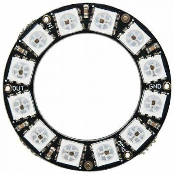【ADF001】Adafruit Flora NeoPixel Ring - 12 x RGB LED