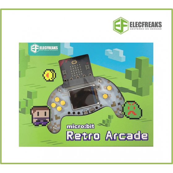 【ELF136】ELECFREAKS micro:bit 遊戲把手 彩屏手柄式擴充板 Retro Programming Arcade (含micro:bit)