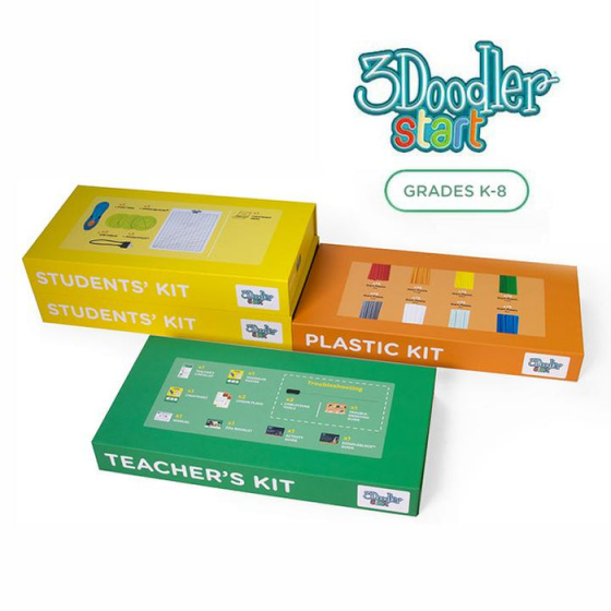 【3DD004】3Doodler EDU Start Learning Pack 3D列印筆 6隻入 - 學習組合包 (6+歲以上兒童使用) 3D列印筆 3D創意設計 maker DIY體驗