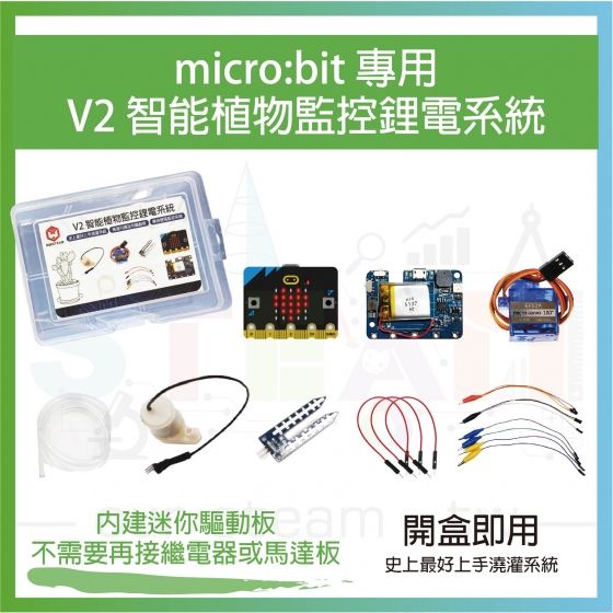 【KSR029】V2 智能植物監控鋰電系統_自動澆水套件/自動灑水/自動澆花(含V2主板)