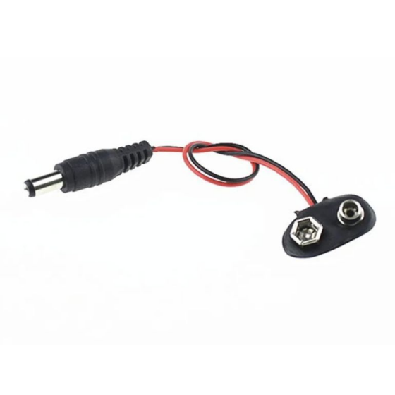 【ICS010】ICS 9v電池扣+DC JACK電源線 5.5x2.1mm
