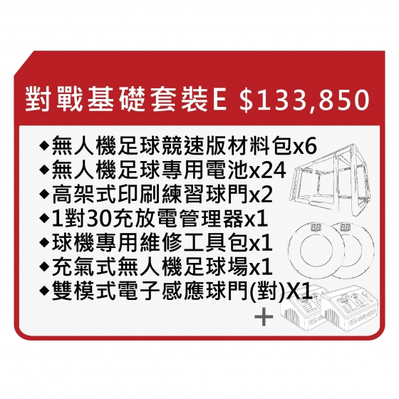 【TDA054】無人機足球 備戰套件推薦 對戰基礎套裝E 套件E