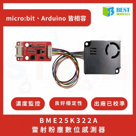 【BMC009】倍創科技 鐳射PM2.5空氣品質感測模組