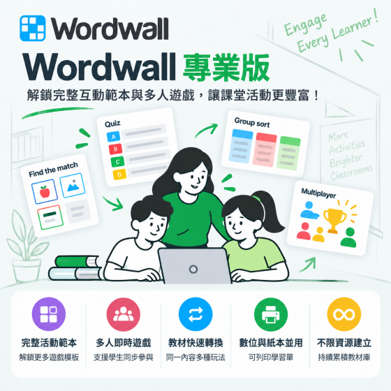 【EDC006】WordWall 專業版--互動式教材製作平台