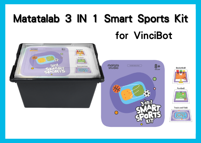 Matatalab 3 IN 1 Smart Sports Kit 體育競技積木擴充包 for Vincibot 範例應用