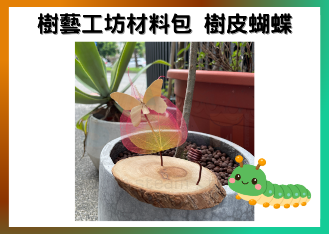 樹藝工坊材料包 樹皮蝴蝶